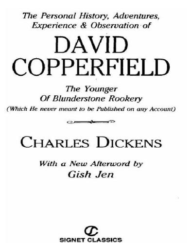 David Copperfield: (Signet Classics)  