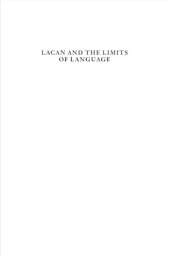 Lacan and the limits of language  