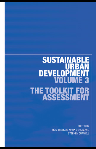 Sustainable Urban Development: A toolkit for assessment  