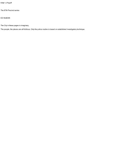 Killer's Payoff: A Novel of the 87th Precinct