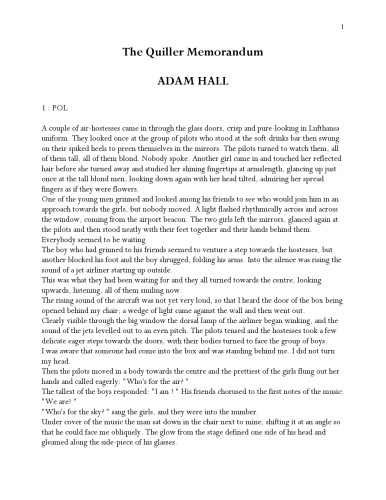 The Quiller Memorandum  