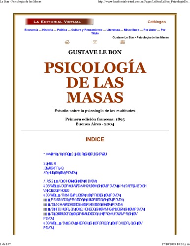 Psicologia de las Masas  