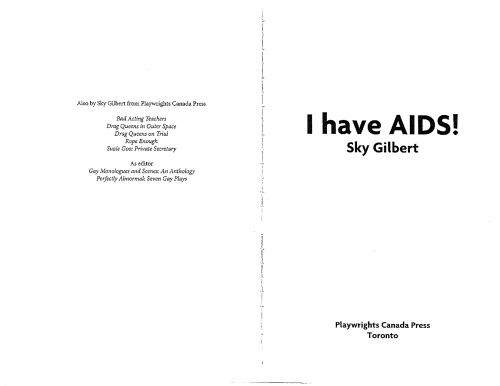 I Have AIDS!  
