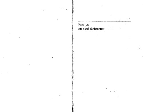 Essays on Self-Reference  