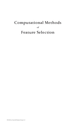 Computational methods of feature selection