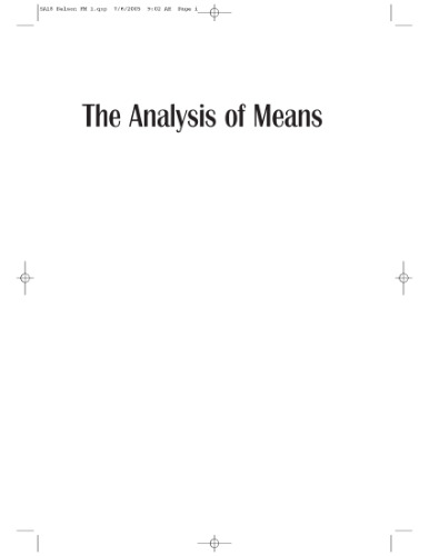 The analysis of means: a graphical method for comparing means, rates and proportions