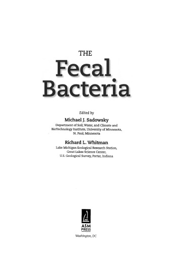 The Fecal Bacteria  