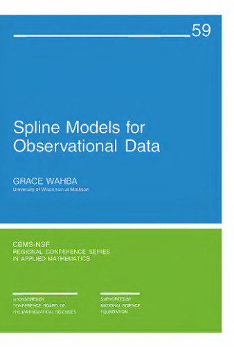 Spline models for observational data