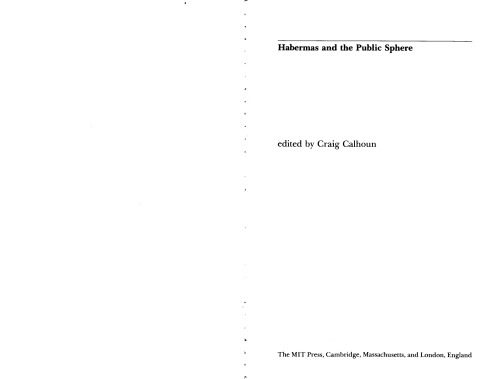 Habermas and the Public Sphere  