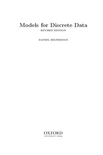 Models for discrete data