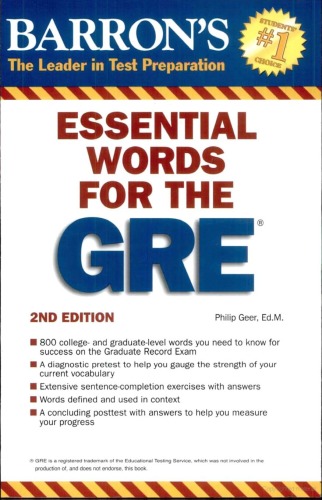 Essential Words for the GRE, 2nd Edition
