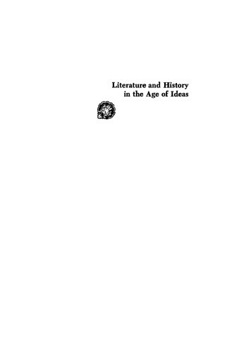 Literature and History in the Age of Ideas: Essays on the French Enlightenment Presented to George R. Havens  
