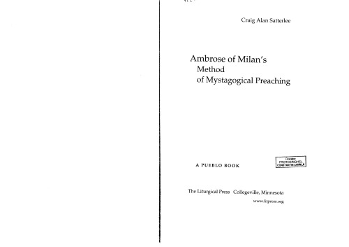 Ambrose of Milan's Method of Mystagogical Preaching