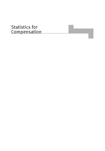 Statistics for Compensation: A Practical Guide to Compensation Analysis  
