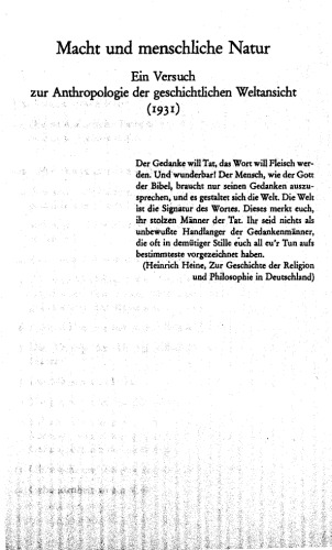 Gesammelte Schriften in zehn Bänden: V: Macht und menschliche Natur (suhrkamp taschenbuch wissenschaft)