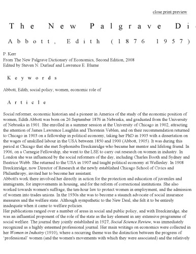 New Palgrave Dictionary Of Economics  