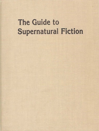 The guide to supernatural fiction