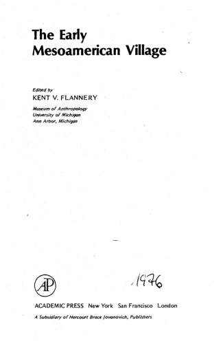 The Early Mesoamerican village