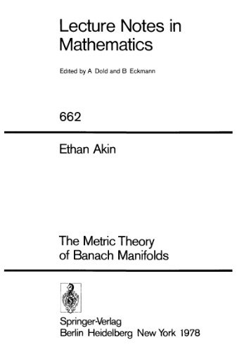 The Metric Theory of Banach Manifolds