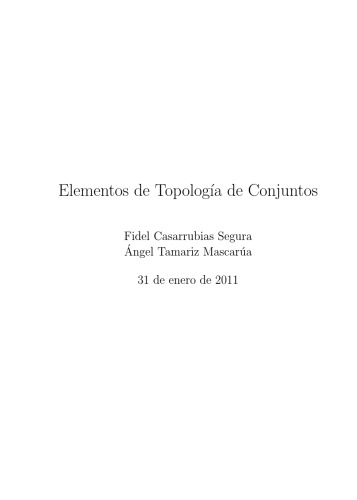 Elementos de Topología de Conjuntos