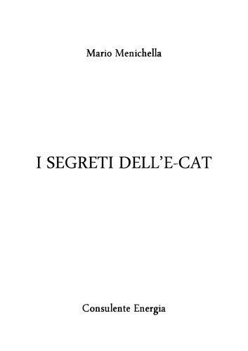 I Segreti dell'E-Cat