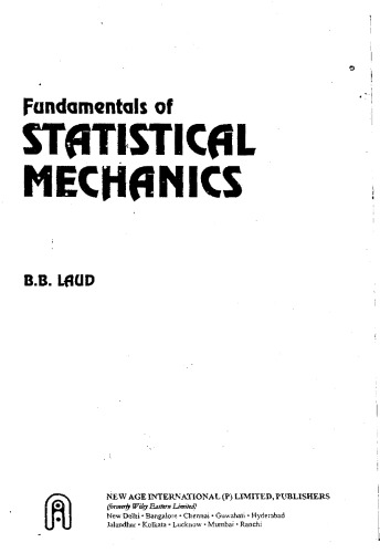 Fundamentals Of Statistical Mechanics  