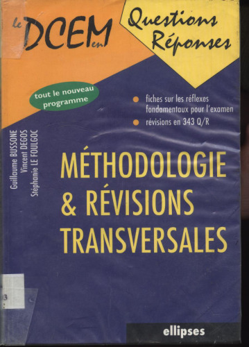 Méthodologie & révisions transversales