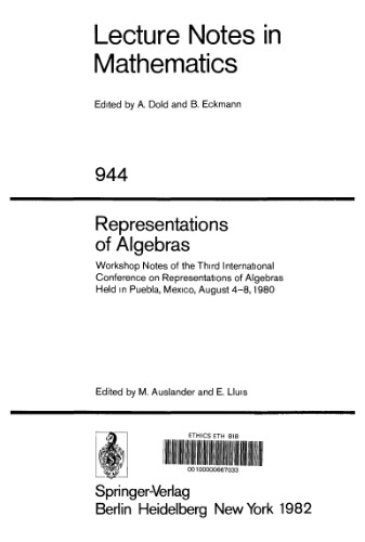 Representations of Algebras
