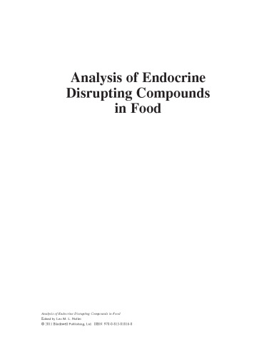 Analysis of Endocrine Disrupting Compounds in Food