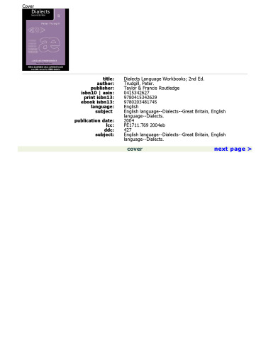 Dialects (Language Workbooks)  