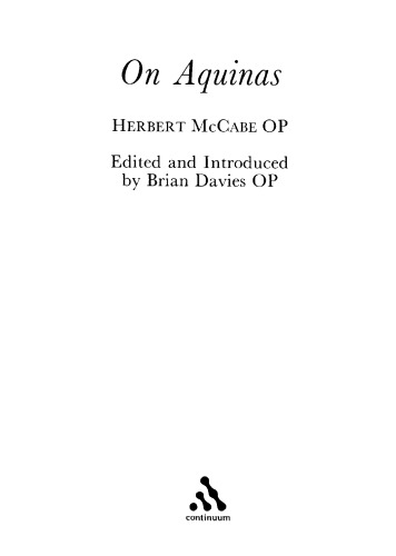 On Aquinas  