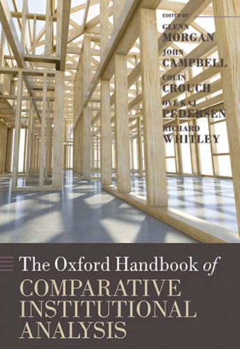 The Oxford Handbook of Comparative Institutional Analysis (Oxford Handbooks)