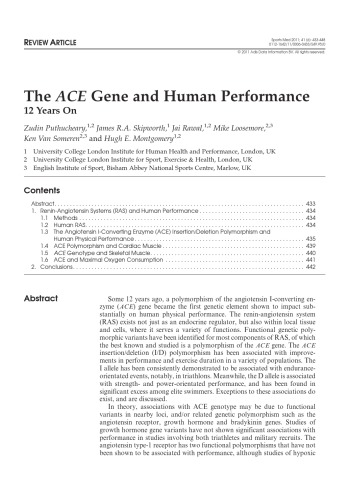 sports medicine Volume 41 Issue 6 June 2011