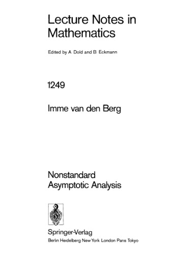 Nonstandard Asymptotic Analysis