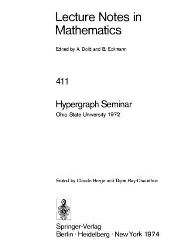 Hypergraph Seminar