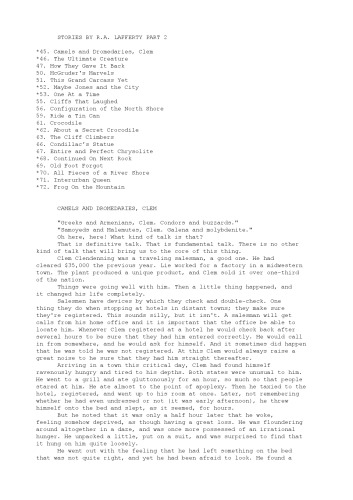 The Short Stories of R. A. Lafferty, Vol. 2  