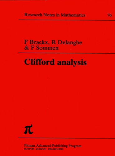 Clifford Analysis