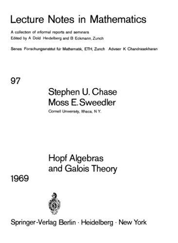Hopf Algebras and Galois Theory