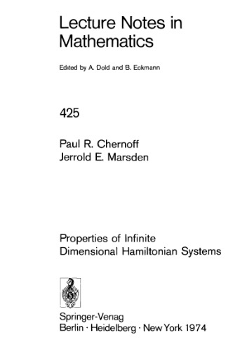 Properties of Infinite Dimensional Hamiltonian Systems