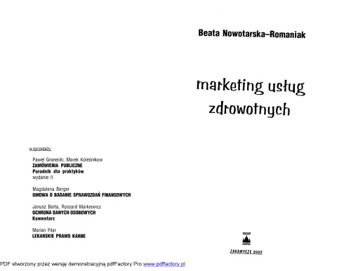 Marketing usług zdrowotnych