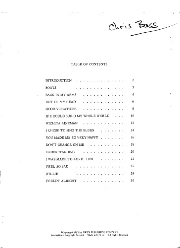 Electric bass lines No.4  