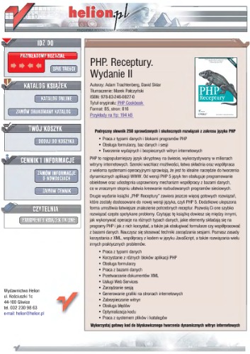 PHP: receptury