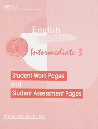English Online: Student Work Pages and Assessment Pages, Intermediate 3  