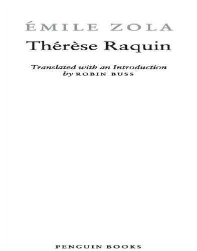 Therese Raquin (Penguin Classics)