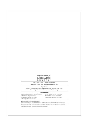 Türkiye Araştırmaları Literatür Dergisi vol.1 (Türk İktisat Tarihi)  