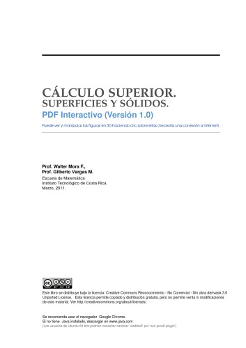 Curvas, superficies y sólidos. Visualización (Curves, surfaces and solids. Visualization).