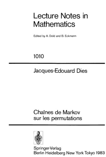 Chaines de Markov sur les Permutations