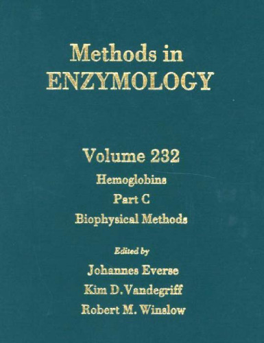 Hemoglobins, Part C Biophysical Methods