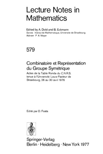 Combinatoire et Representation du Groupe Symetrique