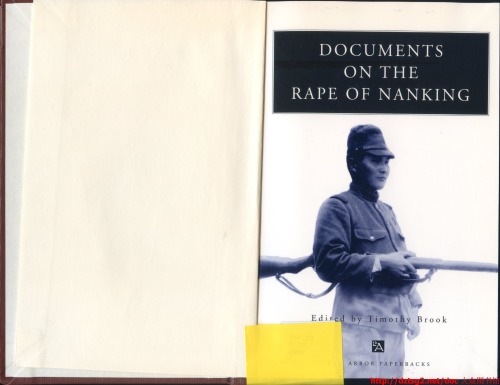 Documents on the rape of Nanking